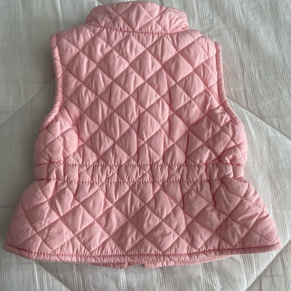 Old Navy 0-3 Month Zippered Vest Pink - Picture 2 of 4